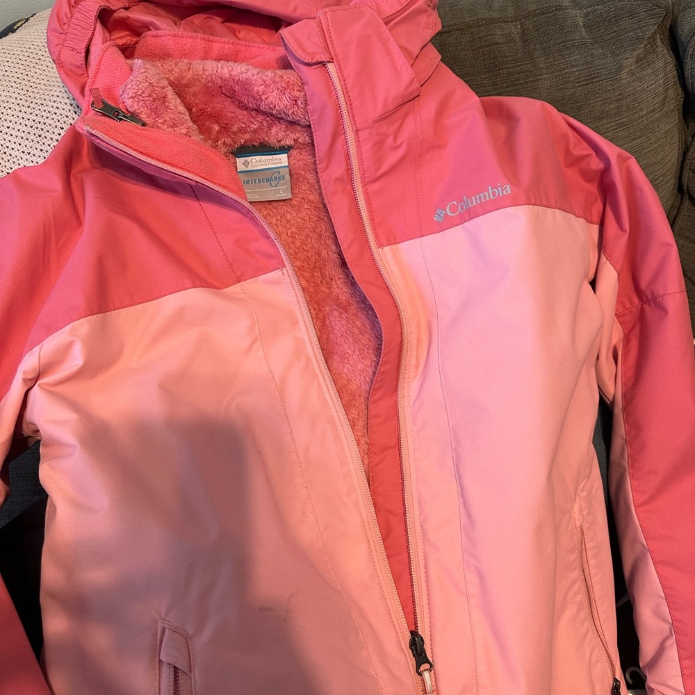 Columbia Two-Tone Pink Jacket